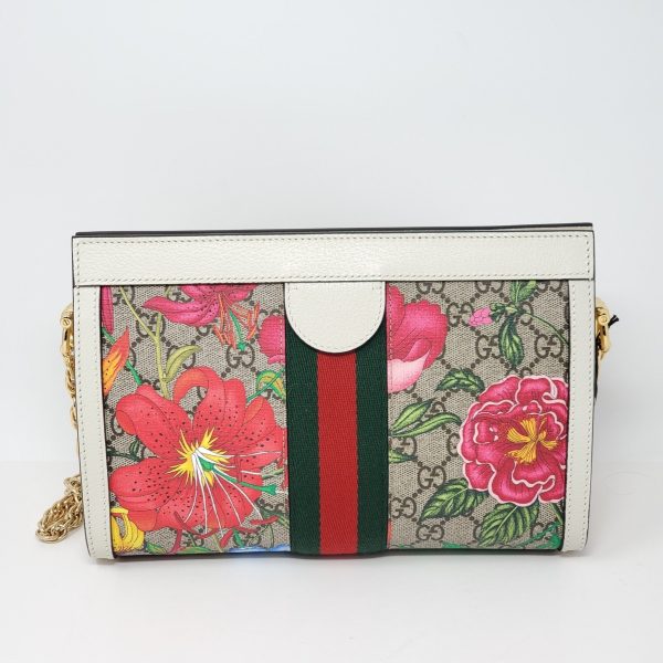 Gucci Ophidia GG Flora White Clutch & Shoulder Bag Hot on Sale