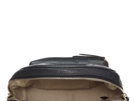 Gucci,  Black Leather Soho Chain Backpack, Black Discount