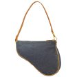 Christian Dior Blue Denim Saddle Handbag Hot on Sale