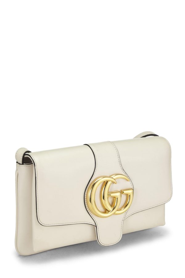 Gucci,  White Leather Arli Shoulder Bag Small, White Sale