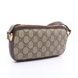 Gucci Ophidia GG Supreme Canvas Mini Crossbody Bag - Beige and Ebony Brown - Small Size Cheap