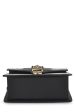 Gucci,  Black Leather Web Sylvie Chain Bag Mini, Black Fashion