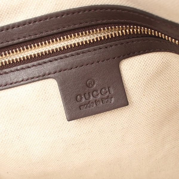 Gucci Nice Micro Guccissima Dark Brown PVC Leather 2-Way Handbag with Shoulder Strap For Discount