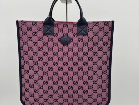 Gucci Monogram Retro Interlocking G Children s Tote - Pink Navy Small Hot on Sale