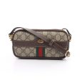 Gucci Ophidia GG Supreme Canvas Mini Crossbody Bag - Beige and Ebony Brown - Small Size Cheap