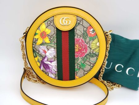 Gucci Ophidia Flora Round Shoulder Bag Online Sale