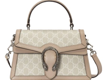 (WMNS) Gucci Small Dionysus Top Handle Bag  Beige White  739496-UULBN-9683 Discount