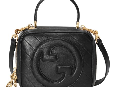 (WMNS) Gucci Blondie Top Handle Bag  Black  744434-1IV0G-1000 Online Hot Sale