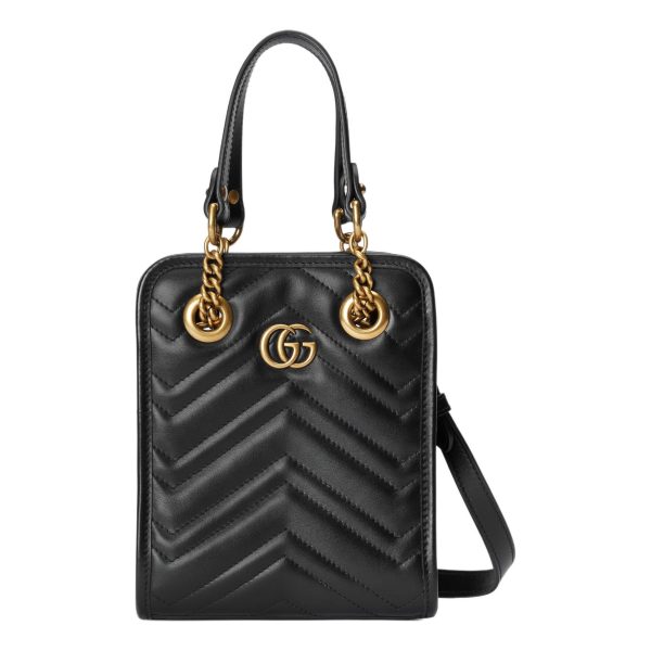 (WMNS) Gucci GG Marmont Matelasse Mini Bag  Black  696123-DTDHT-1000 Discount