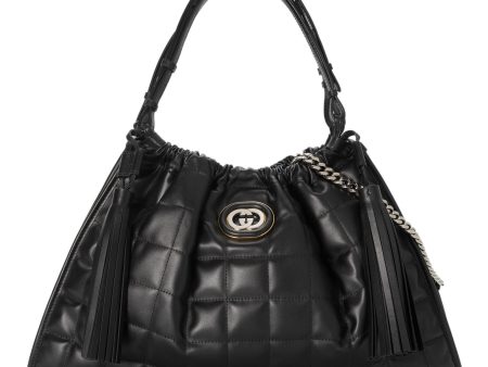 (WMNS) Gucci Deco Medium Tote Bag  Black  746210-DAAAN-1000 Online