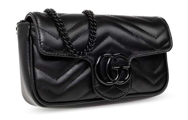 (WMNS) Gucci GG Marmont Matelasse Super Mini Bag  Black  476433-AABZK-1000 For Discount