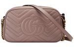 (WMNS) Gucci GG Marmont Small Matelasse Shoulder Bag  Dusty Pink  447632-DTD1T-5729 Sale