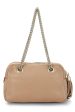 Gucci,  Beige Grained Leather Soho Chain Shoulder Bag, Beige Online now