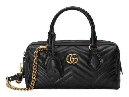 (WMNS) Gucci GG Marmont Small Top Handle Bag  Black  746319-AABZB-1000 For Discount