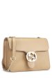 Gucci,  Beige Leather Interlocking Crossbody, Beige Cheap