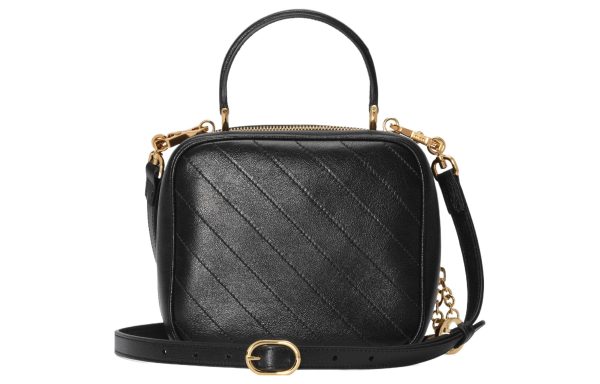 (WMNS) Gucci Blondie Top Handle Bag  Black  744434-1IV0G-1000 Online Hot Sale