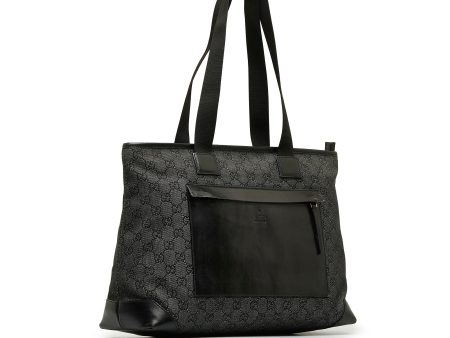 Black Gucci GG Canvas Tote Bag Hot on Sale