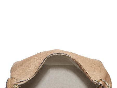 Gucci,  Beige Leather Convertible Soho Hobo Large, Beige Cheap