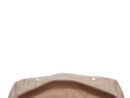 Gucci,  Beige Leather & Faux Pearl GG Marmont Shoulder Bag Small, Beige For Cheap