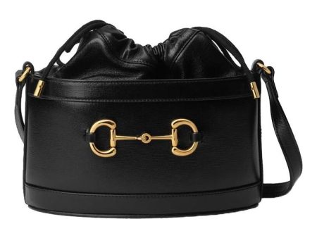 (WMNS) Gucci Horsebit 1955 Drawstring Bucket Bag  Black  602118-1DBLG-1000 For Cheap