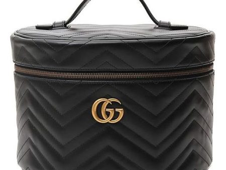 (WMNS) Gucci SS21 GG MarmontHandholdBagMakeup Bag Black 609340-DTDCT-1000 For Cheap