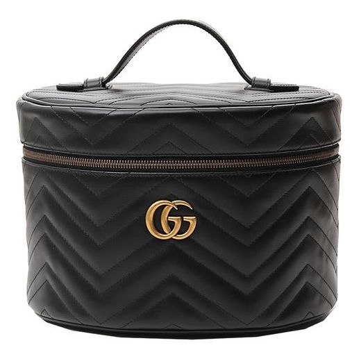 (WMNS) Gucci SS21 GG MarmontHandholdBagMakeup Bag Black 609340-DTDCT-1000 For Cheap