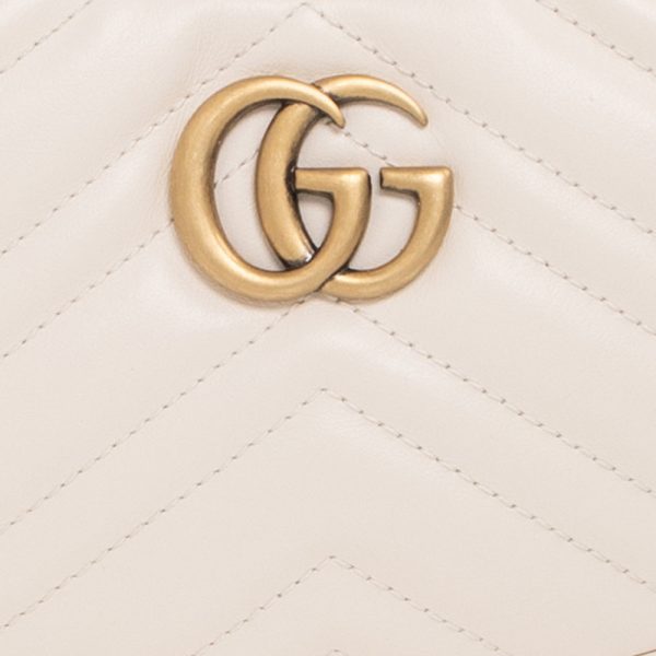 (WMNS) Gucci GG Marmont Half-Moon-Shaped Mini Bag  Mystic White  699514-DTDHT-9022 Cheap