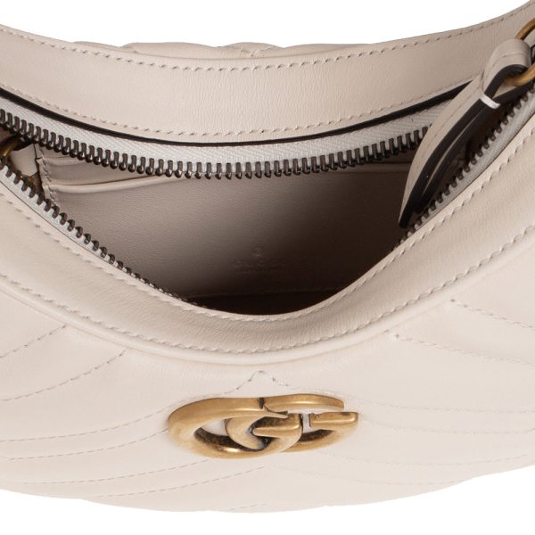 (WMNS) Gucci GG Marmont Half-Moon-Shaped Mini Bag  Mystic White  699514-DTDHT-9022 Cheap