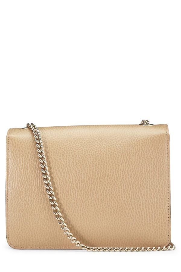 Gucci,  Beige Leather Interlocking Crossbody, Beige Cheap