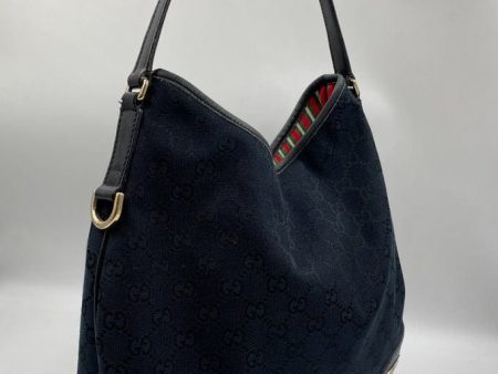 Gucci Vintage Canvas Hobo Tote Fashion