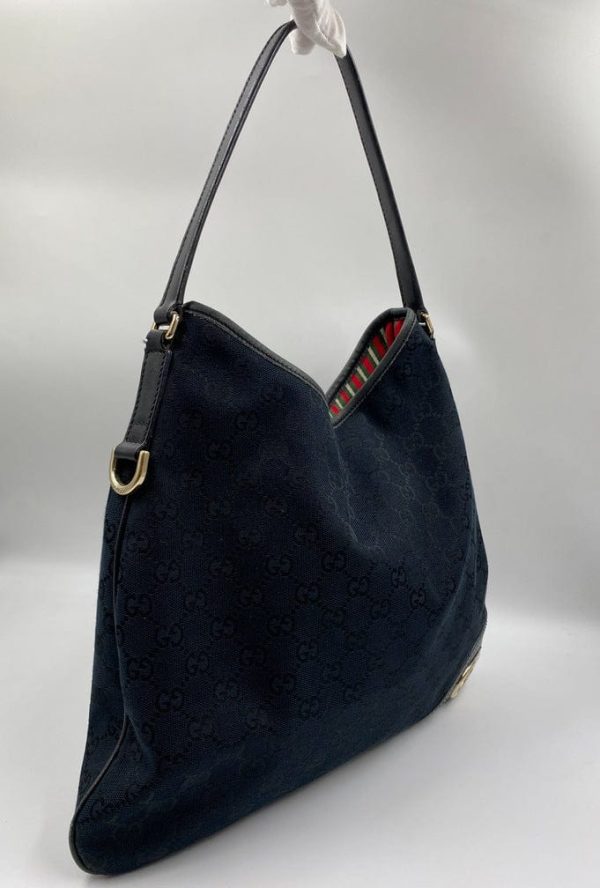 Gucci Vintage Canvas Hobo Tote Fashion