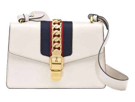 (WMNS) Gucci Sylvie Series Satchel Small White 421882-CVLEG-8605 Online