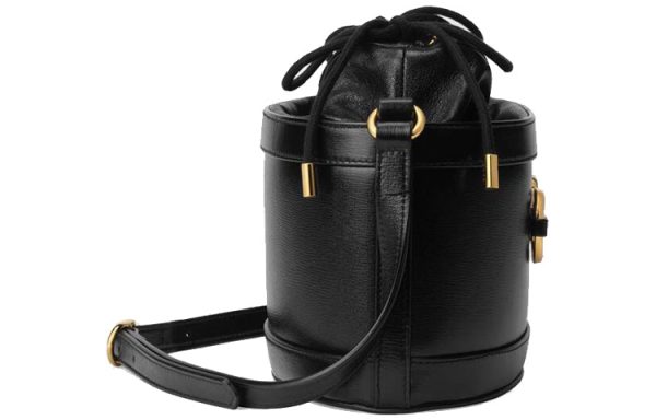 (WMNS) Gucci Horsebit 1955 Drawstring Bucket Bag  Black  602118-1DBLG-1000 For Cheap