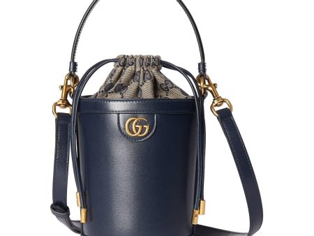 (WMNS) Gucci Ophidia Mini Bucket Bag  Dark Blue Leather  760201-AADPS-4043 Online Sale