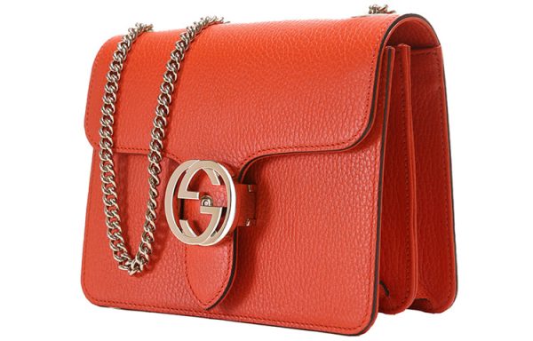 (WMNS) Gucci Leather Organ Crossbody Bag Single Shoulder Bag Orange 510304-CAO0G-7527 Sale