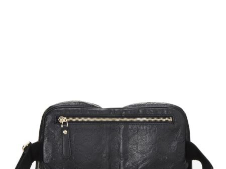 Gucci,  Black Guccissima Double Pocket Waist Pouch Small, Black Cheap