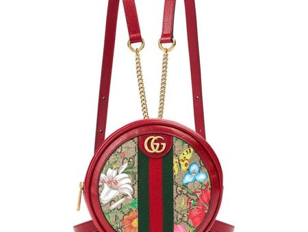 (WMNS) Gucci Ophidia GG Flora Mini Backpack  Red  598661-92YBC-8722 Online now