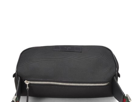 Gucci,  Black Canvas Techno Sling Bag, Black For Discount