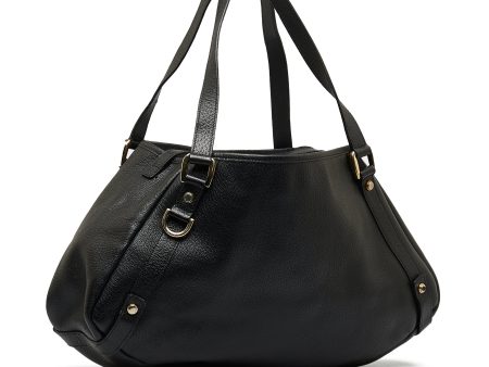 Black Gucci Abbey Leather Tote Bag on Sale