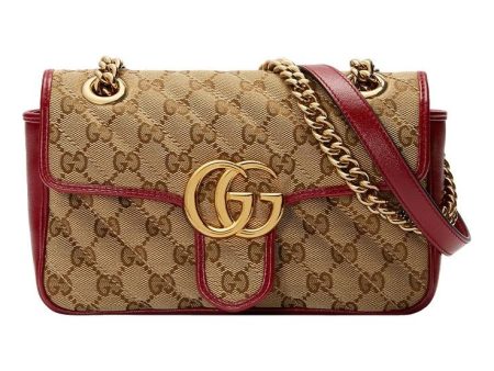 (WMNS) Gucci GG Marmont mini Brown Red color combination 446744-HVKEG-8561 Online