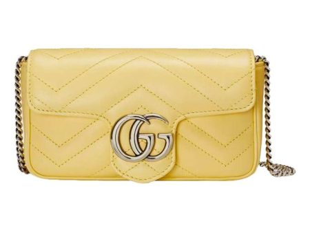 (WMNS) Gucci Marmont Mini-Sized Single-Shoulder Bag Yellow 476433-DTDCP-7412 Online Sale