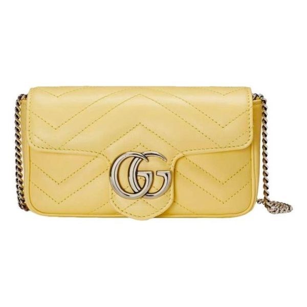 (WMNS) Gucci Marmont Mini-Sized Single-Shoulder Bag Yellow 476433-DTDCP-7412 Online Sale