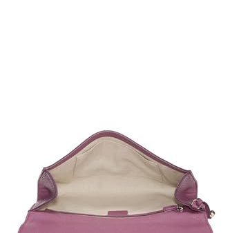 Gucci,  Purple Grained Leather Soho Clutch, Purple Online