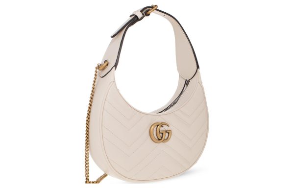 (WMNS) Gucci GG Marmont Half-Moon-Shaped Mini Bag  Mystic White  699514-DTDHT-9022 Cheap