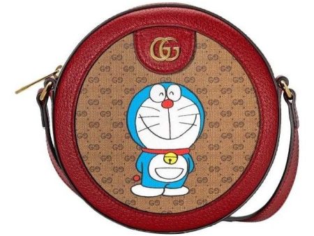 (WMNS) Gucci x Doraemon Shoulder Bag  Beige Brown  625216-2T8AG-8580 Discount