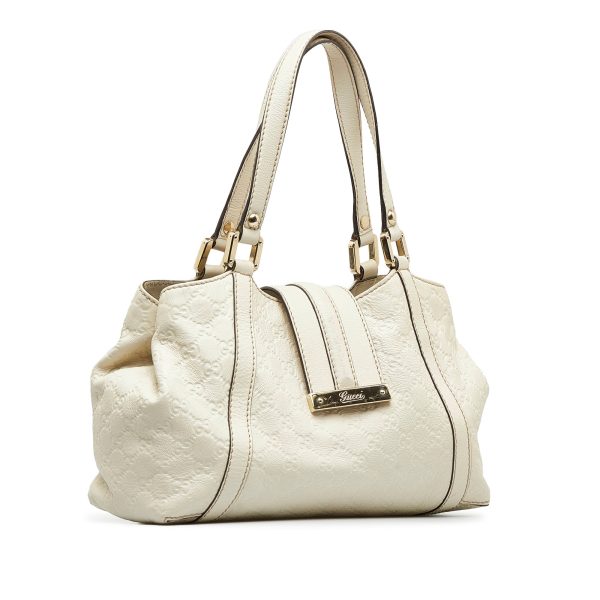 White Gucci Guccissima New Ladies Tote Bag Online now