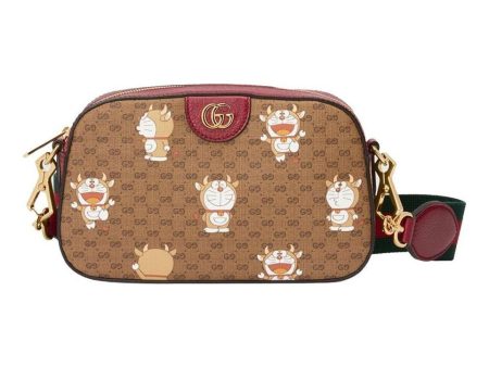 (WMNS) Gucci x Doraemon Small Shoulder Bag  Ebony Beige  574886-2TTBG-9796 Online Hot Sale