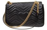 (WMNS) Gucci Marmont Medium Matelasse Shoulder Bag  Black  443496-DTDIT-1000 For Discount