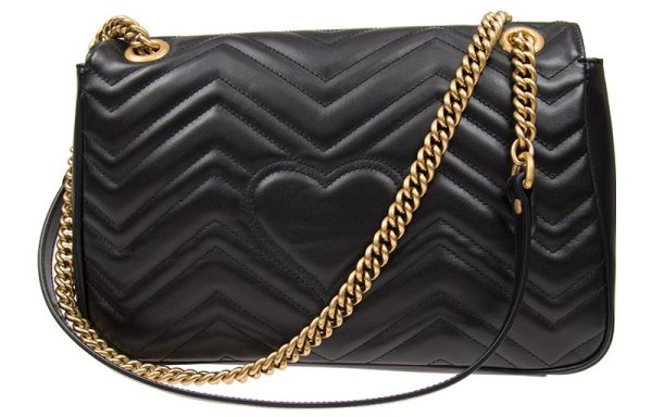 (WMNS) Gucci Marmont Medium Matelasse Shoulder Bag  Black  443496-DTDIT-1000 For Discount