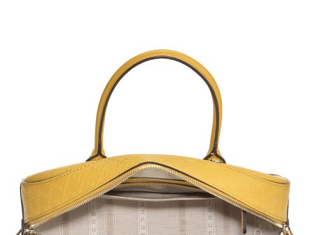 Gucci,  Yellow Diamante Coated Canvas Top Handle Bag, Yellow Hot on Sale